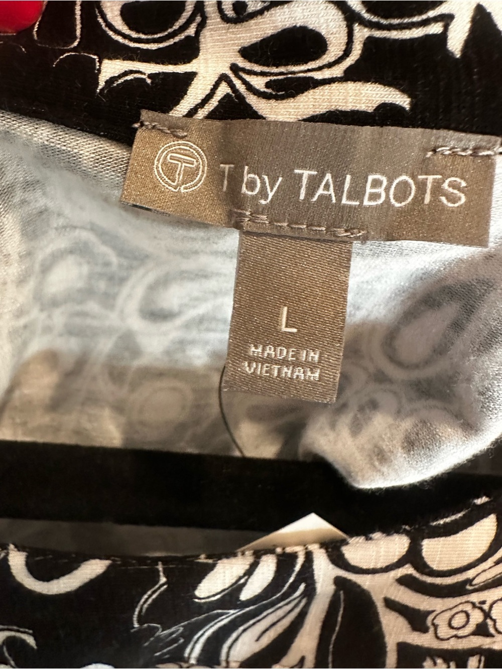 Talbots Black & White Floral-Print Sleeveless Maxi Dress - Picture 3 of 9